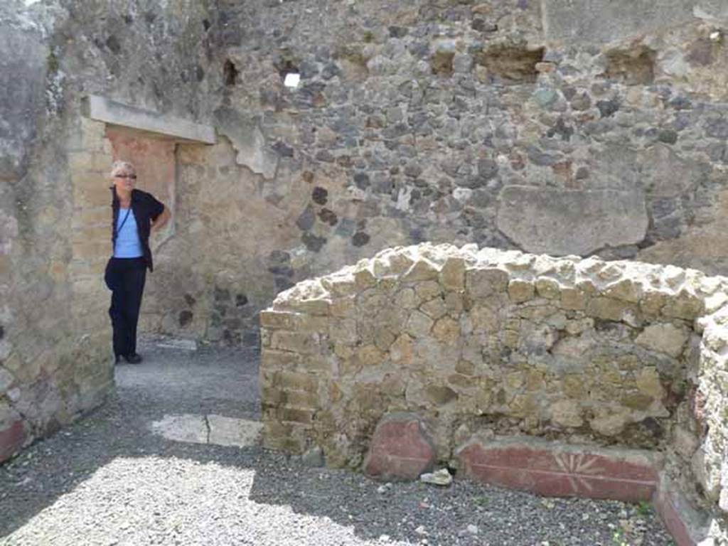 Ins. IV.8, Herculaneum, May 2010. Looking towards doorway from corridor, in south wall.